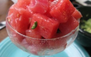 Tuna & watermelon ceviche
