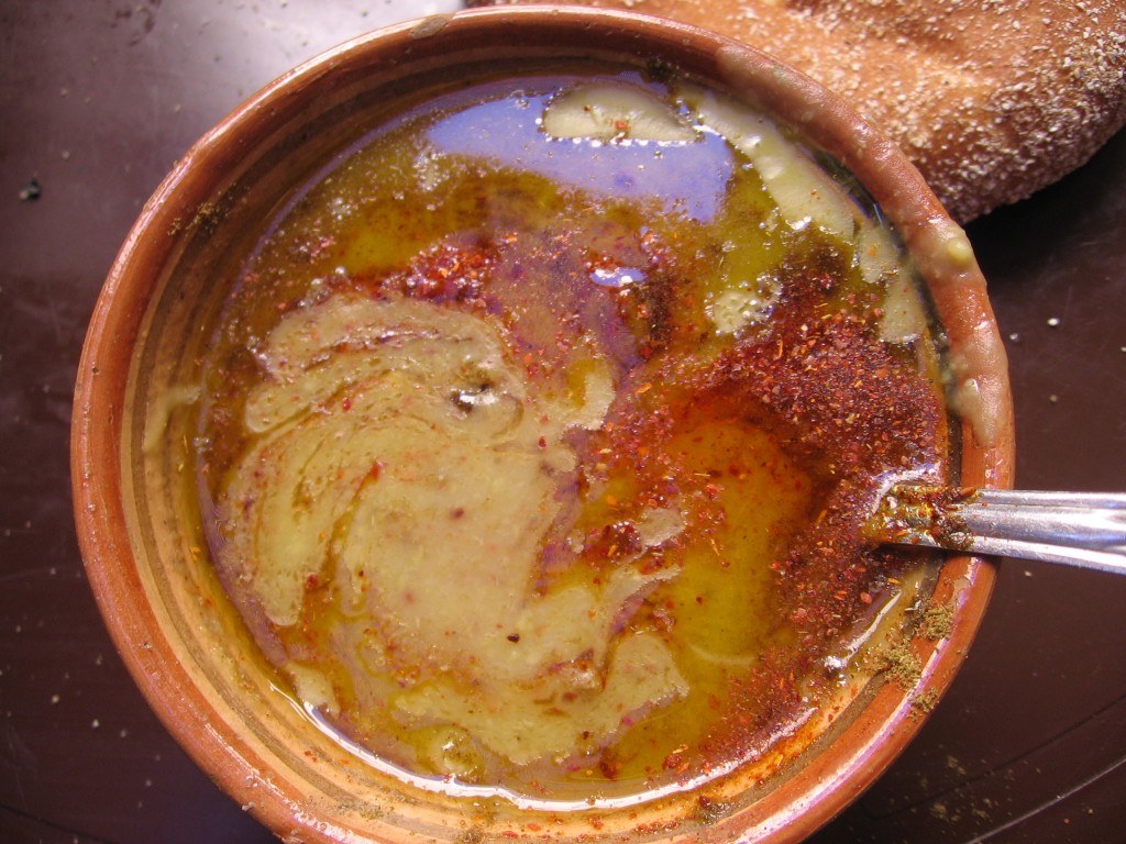 Bisara, a fava bean soup, a specialty of Fes.