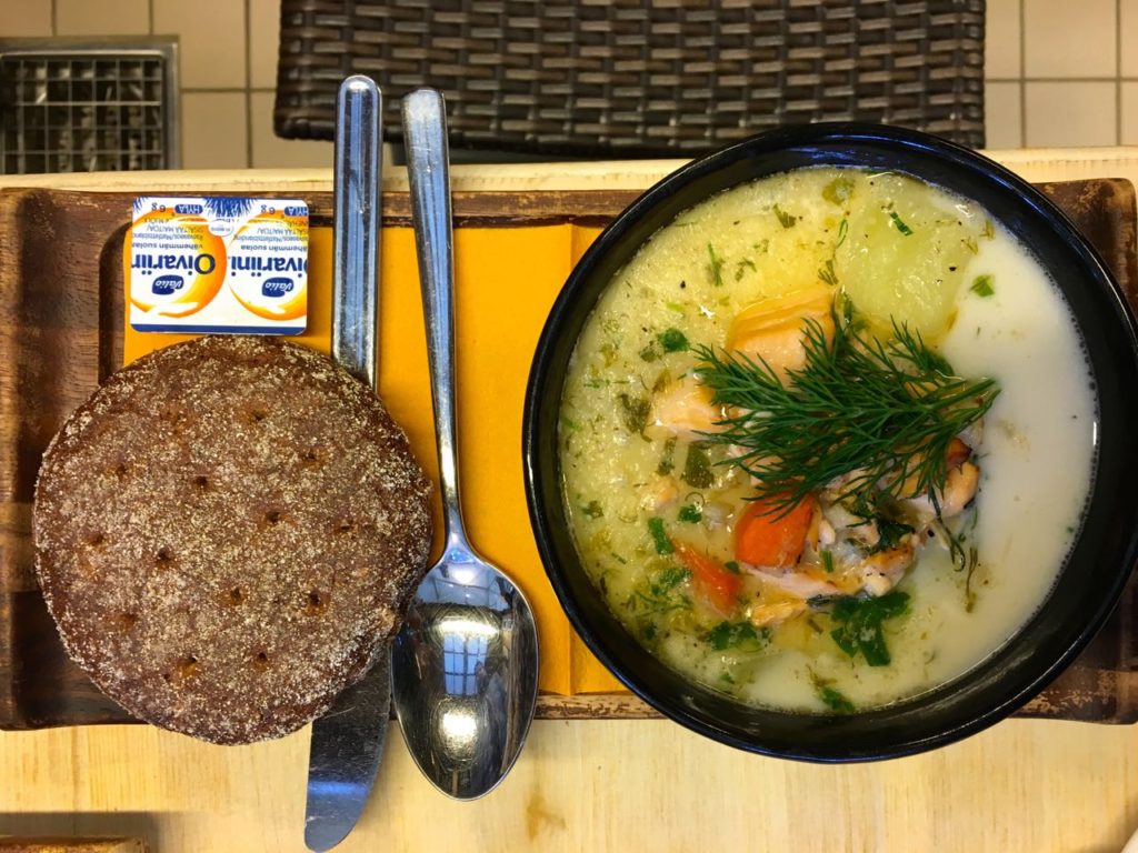 fish soup and rye bread
