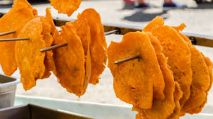 Bacalaitos--fritters of salted cod, a common beach snack