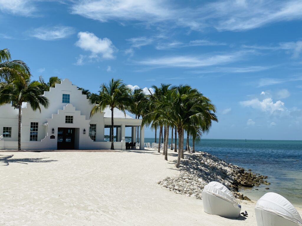 Florida Keys have manmade white sandy beaches
