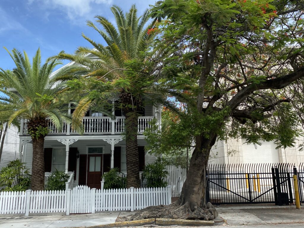 Historic streets of Key West are great for walking