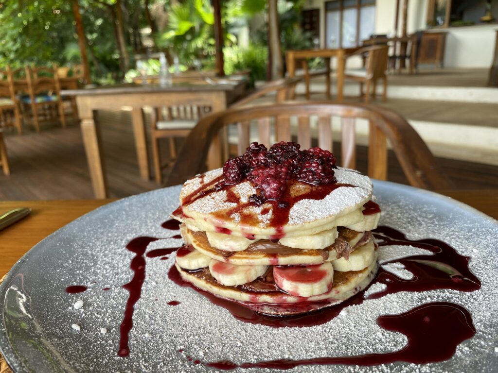locally sourced fruit pancakes