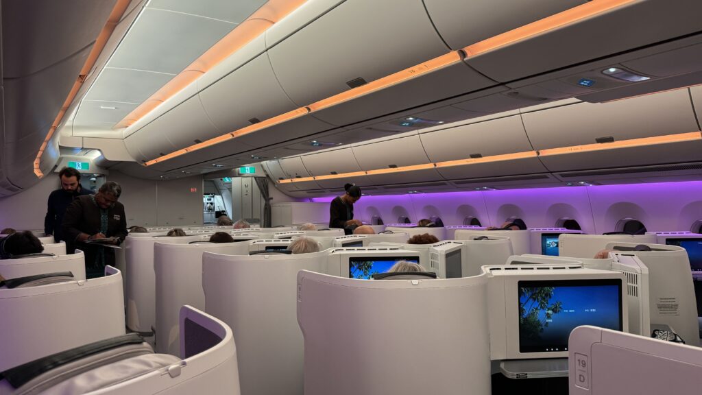 Fiji Airways business class configuration