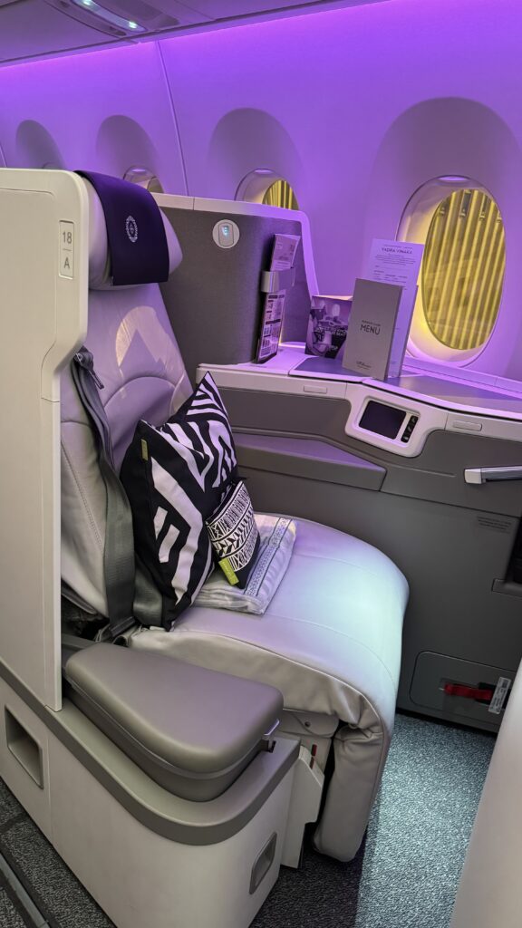 Fiji Airways business class cabin