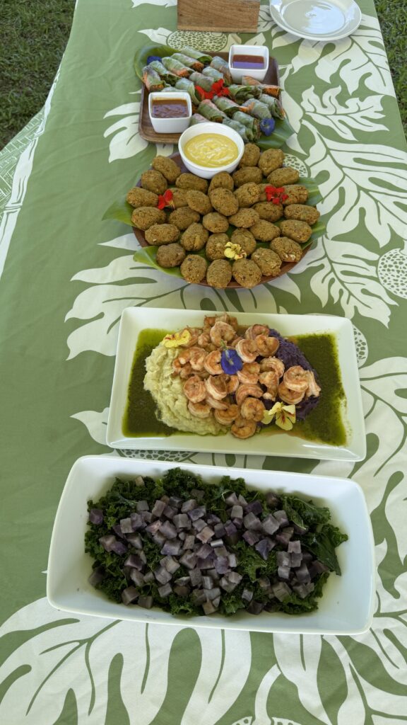 diverse and colorful food from Kauai