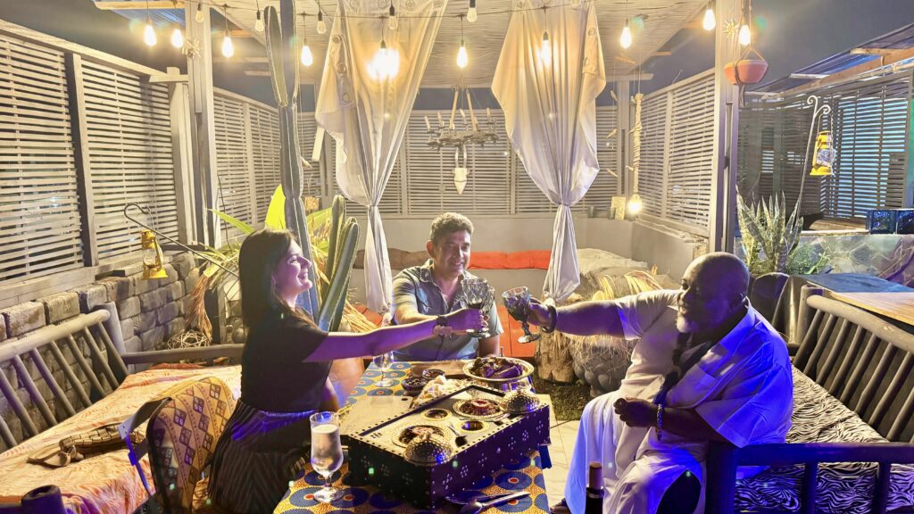 dinner with Chef PaJohn in Accra