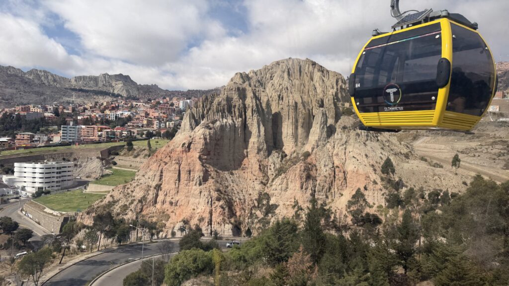 highest cable car in La Paz