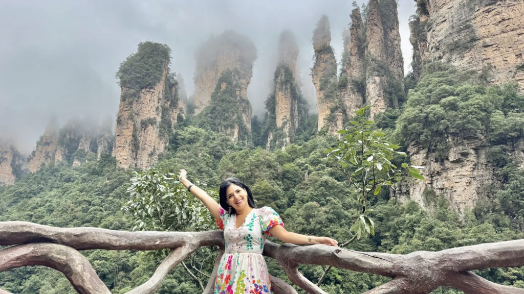 The Avatar Mountains in Zhangjiajie National Forest Park