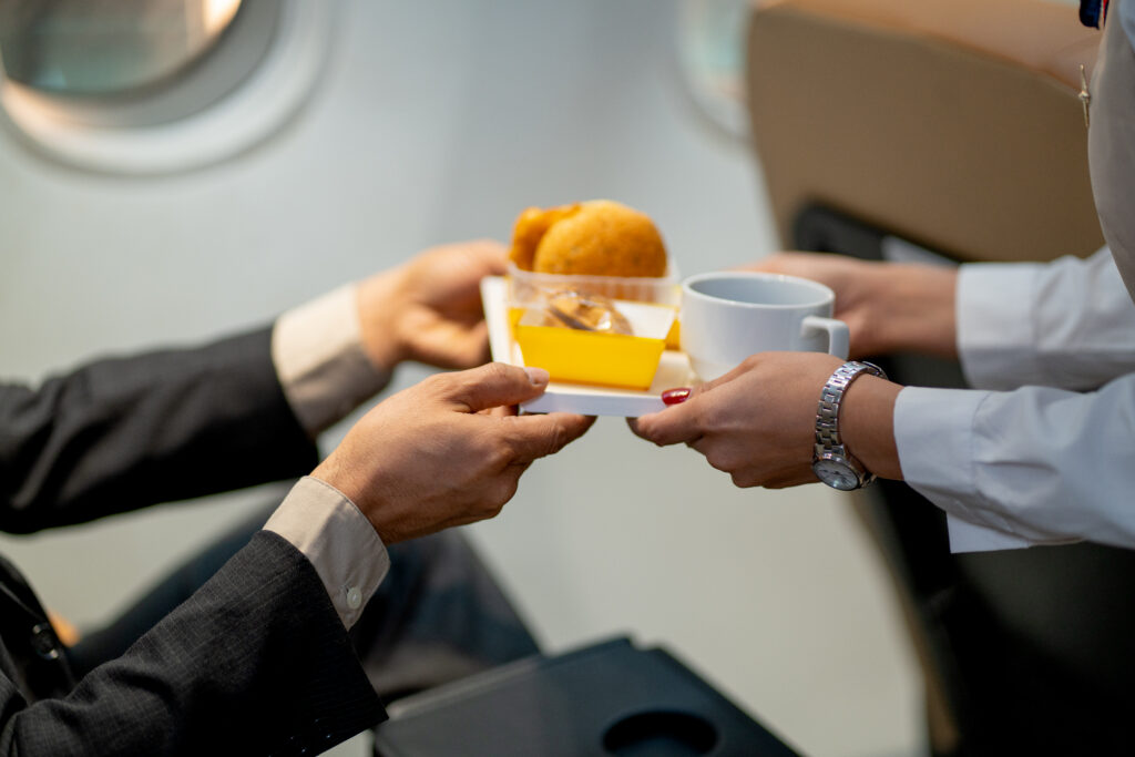 most airline food will leave you bloated
